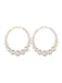 She adds this Pearl Large Hoop Vintage Earrings and suddenly it's 1950s perfection