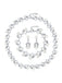 Pearl Rhinestones Vine Shape Necklace & Bracelet & Earrings Set - vintage fashion, retro style