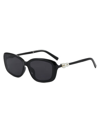 Black Pearl Vintage Square Frame Sunglasses - vintage fashion, retro style for vintage lovers