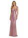 Pink 1920s Sequin Cap-Sleeve High Slit Maxi Dress - vintage dress, retro fashion, Gatsby party