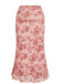 Pink 1930s Floral Square Neck Bell Sleeve 2PCS, vintage fashion, retro style - perfect for women who love vintage and retro fashion