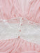 Pink 1930s Mesh Pleated Lace Waist Robe - vintage fashion, retro style