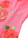 Pink 1930s Rose Ruffle-Sleeve High-Neck Maxi Dress - vintage dress, retro fashion