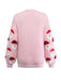 Pink 1940s Christmas Santa Claus Jacquard Cardigan - vintage fashion, retro style
