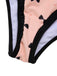 She's wearing Pink 1950s Bow Polka Dots Print One-Piece Swimsuit and the whole beach remembers the 1950s