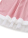 Pink 1950s Christmas Elf Plush-Edged Dress Set - vintage dress, retro fashion, rockabilly