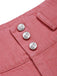 Pink 1950s Cotton Rose Button Pants - vintage fashion, retro style