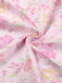 Pink 1950s Deep V-Neck Lace-Up Floral Dress — the kind of 1950s dress that makes strangers smile