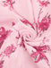 Pink 1950s Floral Vintage Classic Dress 6