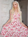 Pink 1950s Floral V-Neck Dress, vintage dress, retro fashion, rockabilly, pin-up fashion - perfect for women who love vintage and retro fashion