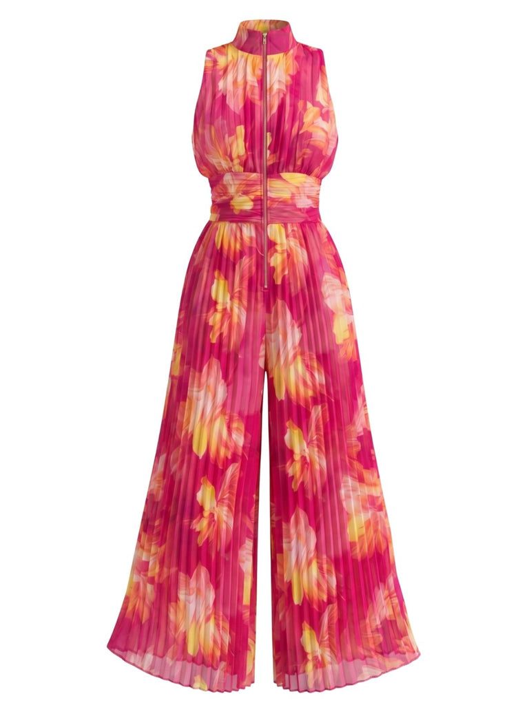 Pink 1950s Vintage Retro Jumpsuit 6