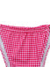 Pink 1950s Gingham Halter Double Layer Bikini Set - vintage swimsuit, pin-up swimwear for vintage lovers