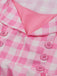 This Pink 1950s Gingham Plaid Sleeveless Dress wraps her in 1950s elegance, one twirl at a time