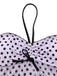 Pink 1950s Halter Polka Dot Bow Tankini Set - vintage fashion, retro style