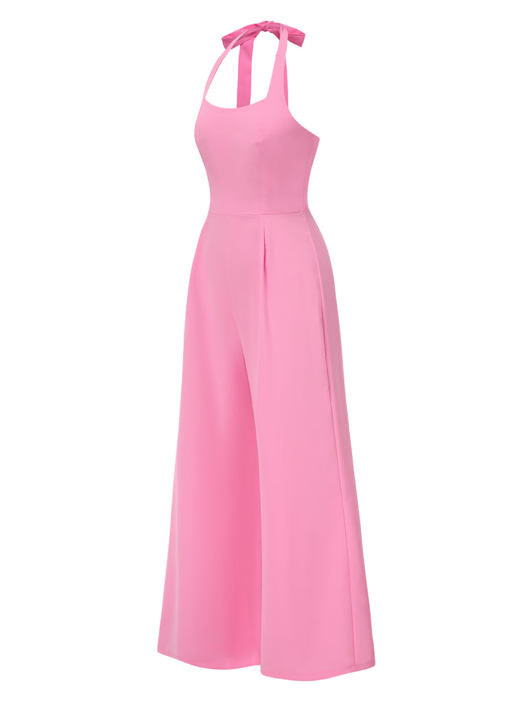 1950s Halter Solid Jumpsuit | 1950s | vintage romper, retro jumpsuit