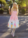 Pink 1950s Ice-Cream Sweetheart Neck Dress - vintage dress, retro fashion, rockabilly