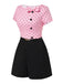 Pink 1950s Polka Dot Bow Romper — 1950s style that transcends decades