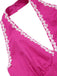 Pink 1950s Polka Dots Halter Cotton Dress: where 1950s romance meets her modern spirit