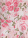 Pink 1950s Round Neck Roses Belted Dress - vintage dress, retro fashion, rockabilly