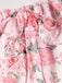 Pink 1950s Square Neck Floral Dress - vintage dress, retro fashion, rockabilly