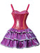 Pink 1960s Barbie Sequin Strap Ruffled Dress - vintage dress, retro fashion