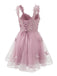 Pink 1960s Butterfly Tulle Glitter Homecoming Mini Dress | vintage dress, retro fashion, elegant style - perfect for retro fashion enthusiasts