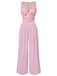 This Pink 1960s Heart Neck Roses Belted Jumpsuit carries 1960s stories waiting to be told
