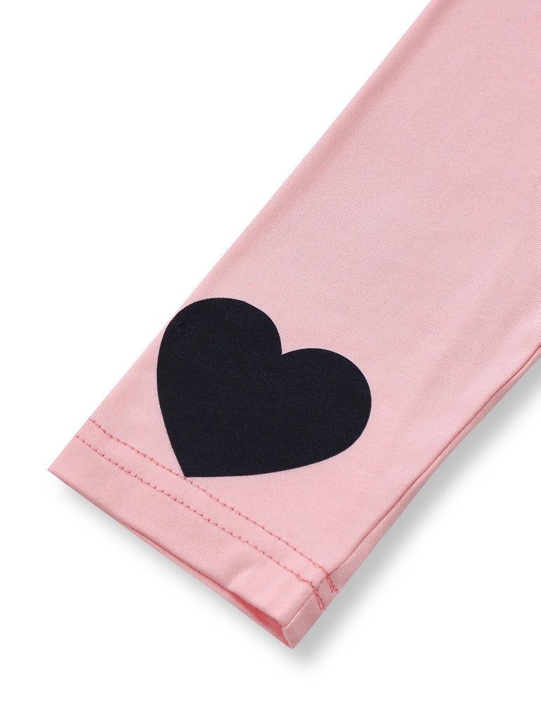 Pink 1960s Heart Round Neck Bodycon Dress - vintage dress, retro fashion