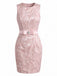 Pink 1960s Floral Bow Vintage Dress 2