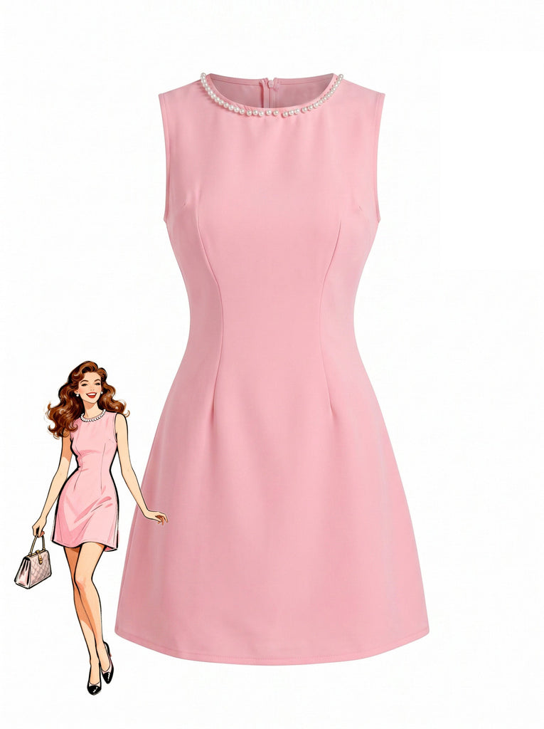 pink-1960s-dress