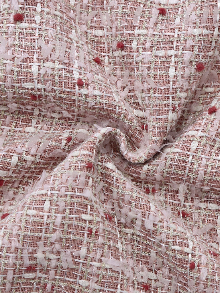 Pink 1960s Plaid Tweed Mini Pinafore Dress - vintage dress, retro fashion