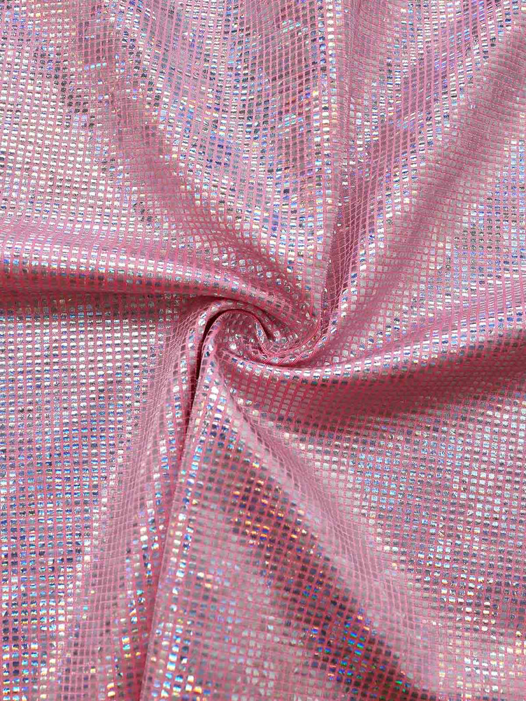 Pink 1960s Sequin Metallic Halter Two Piece Skirt Set, vintage skirt, retro style - perfect for women who love vintage and retro fashion