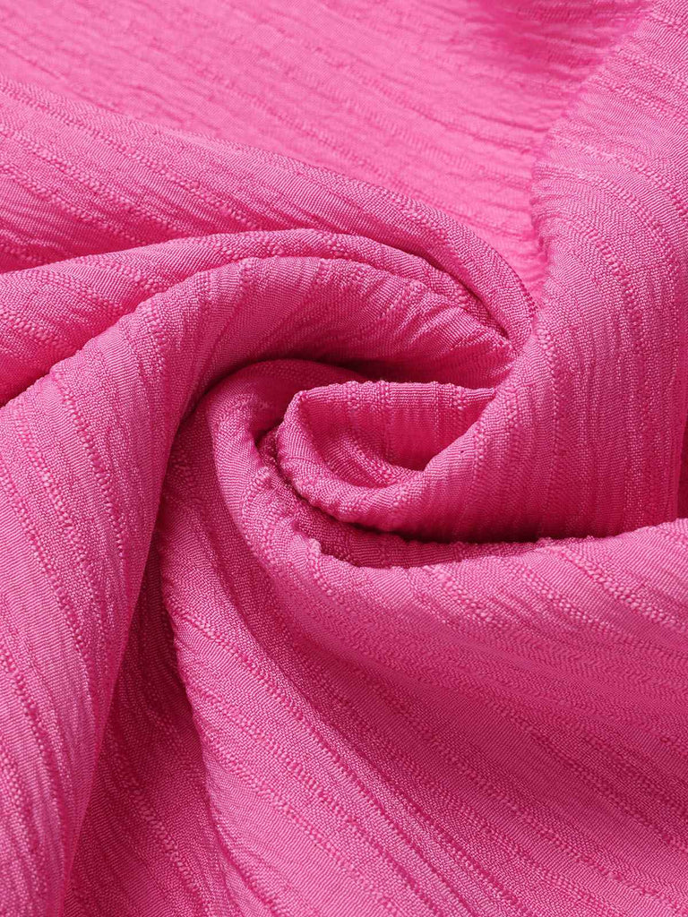 Pink 1960s Solid Off-Shoulder Wideleg Jumpsuit, vintage romper, retro jumpsuit - perfect for women who love vintage and retro fashion