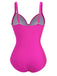 Pink 1960s Solid Spaghetti Strap Swimsuit, vintage swimsuit, pin-up swimwear - perfect for women who love vintage and retro fashion