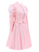 Pink 1960s Wicked-Inspired Glinda Costume Set - vintage fashion, retro style, elegant red