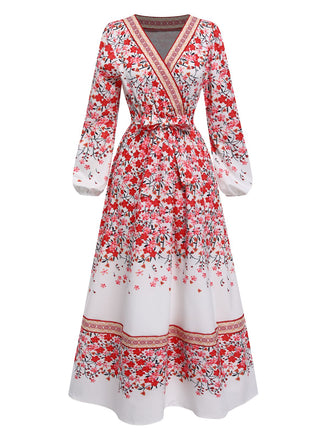 1970s Floral Boho Style VNeck | 1970s | vintage dress, retro fashion