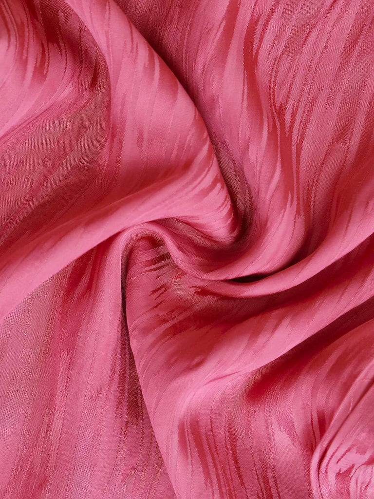 Pink 1970s Halter Lapel Satin Jumpsuit - vintage jumpsuit, retro fashion