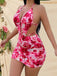 Pink 1970s Hollow-Out Fuzy Floral Dress — a 1970s silhouette that turns sidewalks into runways