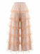Pink 1970s Polka Dot Tulle Tiered Ruffle Pants: beautiful vintage fashion, retro style, classic elegance with timeless appeal