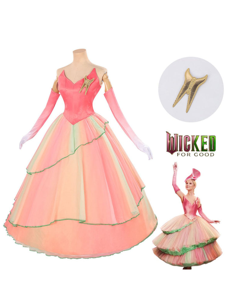 Pink 1970s Wicked Witch Glinda Top & Skirt Set - vintage skirt, retro style