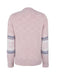 Pink 1980s Christmas Snowflake High-Neck Sweatshirt - vintage fashion, retro style