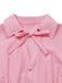 Pink & Gray 1930s Bow Collar Lapel Jumpsuit - vintage jumpsuit, retro fashion