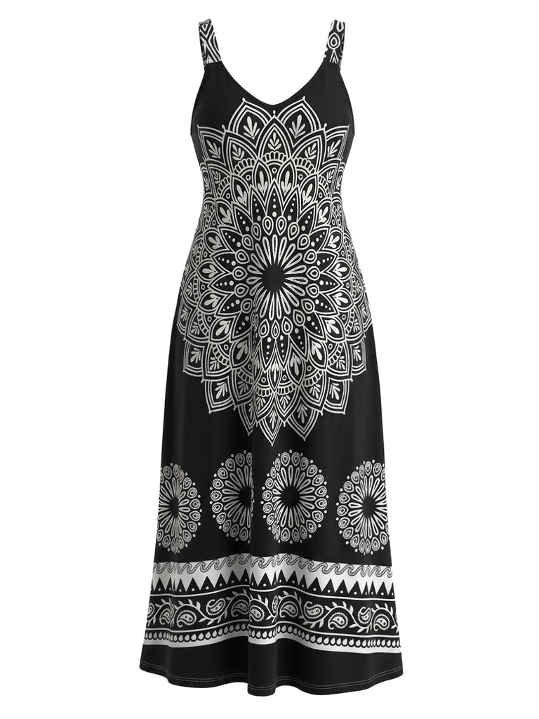 Plus Size Black 1930s Dress 2