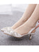 Pointed Rhinestoned Slingback Stiletto High Heels — vintage vintage charm for her modern wardrobe