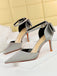 This Pointed Toe Bow Strap Satin High Heels Shoes whispers vintage secrets to those who notice