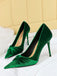 Pointed Toe Velvet Stiletto Heels Shoes — vintage style that transcends decades
