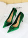 Pointed Toe Velvet Stiletto Heels Shoes — vintage vintage charm for her modern wardrobe