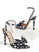 Polka Dot Print Bow Tie Shoes