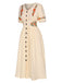 Pure Cotton 1940s VNeck Floral | 1940s | vintage dress, retro fashion