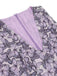 Purple 1930s Butterfly V-Neck Sleeveless Dress: timeless style reimagined